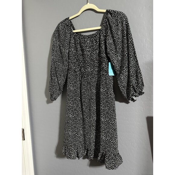 Market & Spruce Girls Smocked Puff Long Sleeve Dress Size 16 NWT - Picture 2 of 5